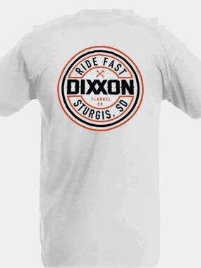 Dixxon Flannel Co. Sturgis Ride Fast White Graphic Tee Mens 2XL T Shirt